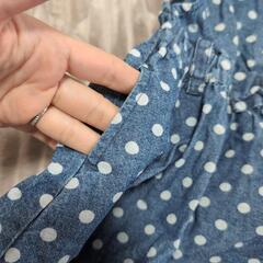 la poche biscuit 水玉ワンピース 80の画像