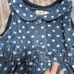 la poche biscuit 水玉ワンピース 80の画像