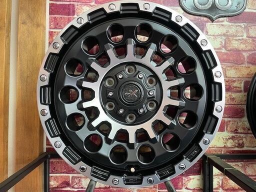 18インチ ホイールセット レッド ブラック HOT STUFF 18インチ P-05R 7J+55 5H 114.3 4本 ブラック レッド