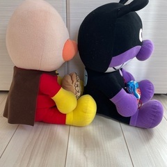 アンパンマン　バイキンマン　ジャンボぬいぐるみの画像