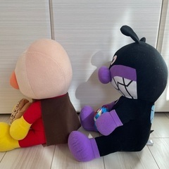 アンパンマン　バイキンマン　ジャンボぬいぐるみの画像