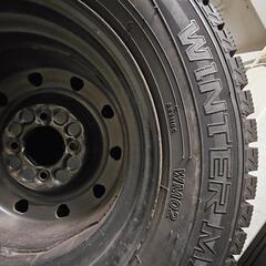 軽自動車用 スタッドレス 155/70R13 バリ山 2022年製 タイヤホイール4@本セットの画像