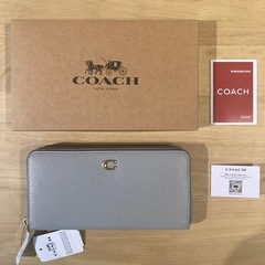 コーチ　アコーディオングレー長財布【新品未使用】