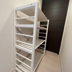 収納ラック ホワイト　の画像