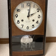 掛け時計　アンティーク　レトロ　約40✖️22✖️10cm