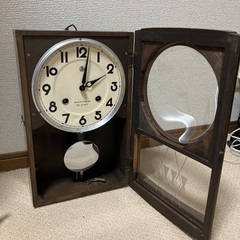 掛け時計　アンティーク　レトロ　約40✖️22✖️10cmの画像