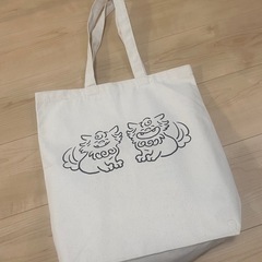 美品　シーサー　沖縄　トートバッグ　お出かけ　おしゃれ