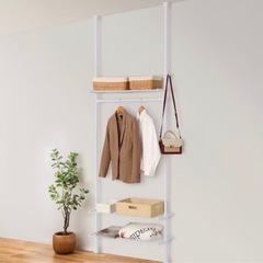 ニトリつっぱりラック ヒルデ（ホワイト）の画像