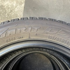 1005-2)はめ替え込！155/65R14トーヨースタッドレス中古4本セット！の画像