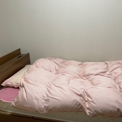 シングルベッド　収納付き＋マットレスの画像