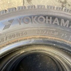 1013-2)はめ替え込！155/80R14 88/86N LT ヨコハマスタッドレス中古4本セット！の画像