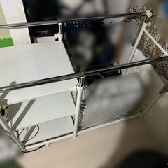 ハンガーラック ツイン 2列 棚
