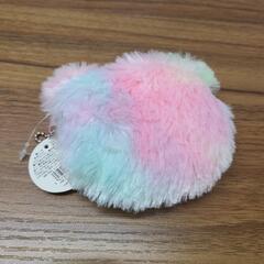 ★新品★　レインボー　ファーベアポーチ　コインケース　　財布の画像