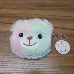 ★新品★　レインボー　ファーベアポーチ　コインケース　　財布