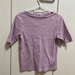 ⭐︎決まりました⭐︎GU 半袖　ピンク　Tシャツ　Lサイズ　きれ...