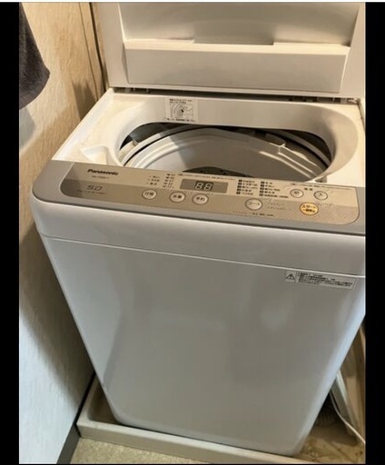【配送可能】Panasonic洗濯機　NA-F501B11(2018年購入)