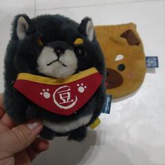 【断捨離中❗️】　豆柴三兄弟　巾着　ポーチ　豆柴　犬　の画像