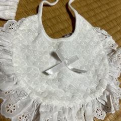 ベビー用ロンパンス、帽子、スタイの3点セット
の画像