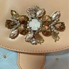 Radyビジューキルティングリュック　ブルーの画像