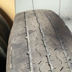 【那須町役場】Bridgestone R205 夏タイヤ6本 ホイール付き　バス　トラック【管理番号065】の画像