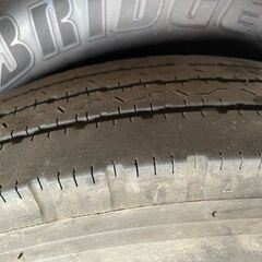 【那須町役場】Bridgestone R205 夏タイヤ6本 ホイール付き　バス　トラック【管理番号065】の画像