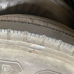 【那須町役場】Bridgestone R205 夏タイヤ6本 ホイール付き　バス　トラック【管理番号065】の画像