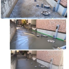 家周り 外構工事 駐車場工事 舗装工事致します。所沢市狭山市清瀬市〜