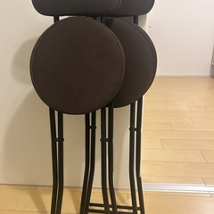 ハイテーブル(カウンターテーブル)、チェア2脚セットの画像