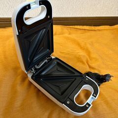 ジャストネオ　コンパクトホットサンドメーカー　JSTN-HS2-WHの画像