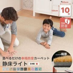 防音タイルカーペット　静床ライト９枚+３枚の画像