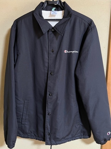 Champion ブラック ジャケット　コーチジャケット