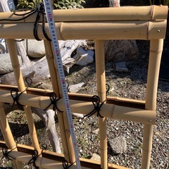 本竹金閣寺垣 竹垣 あさがお垣 180cmの画像
