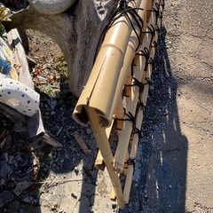 本竹金閣寺垣 竹垣 あさがお垣 180cmの画像