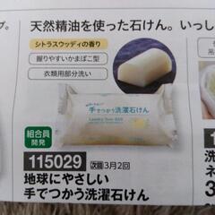 《新品未使用》地球にやさしい手で使う洗濯石けん２個の画像