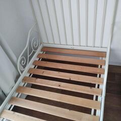 廃盤人気♪IKEA MINNEN/ミンネン 伸長式ベッドフレーム/すのこ込み お届けは相談くださいの画像