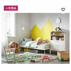 廃盤人気♪IKEA MINNEN/ミンネン 伸長式ベッドフレーム/すのこ込み お届けは相談くださいの画像
