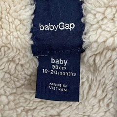babyGAP可愛いアウター　グレー✖️裏ボアの画像