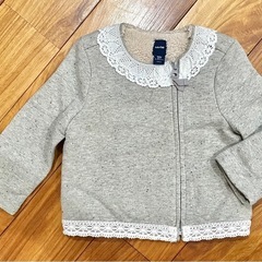 babyGAP可愛いアウター　グレー✖️裏ボア