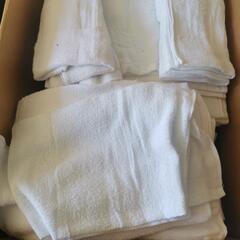 白色フェイスタオル