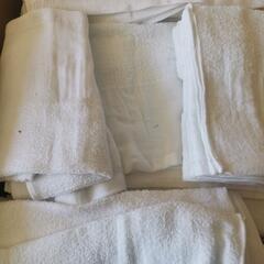 白色フェイスタオルの画像