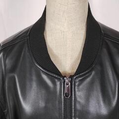 ZARA フェイクレザー　ブルゾン　ジャケットの画像