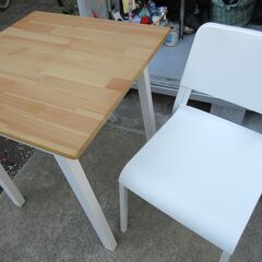 １人〜2人用テーブル＋椅子セット　美品