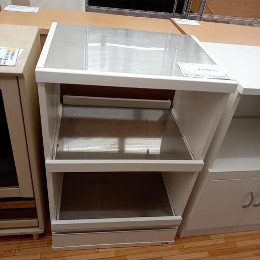 ★ジモティ割あり★ フナモコ　レンジ台　ホワイト　シルバー　クリーニング済　YJ5232