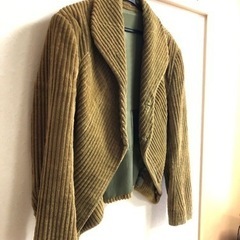 ハイウエストなコーデュロイジャケット　 レディース