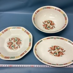 2502-5 中華皿セット（ラーメン鉢、チャーハン皿、餃子皿×2)
