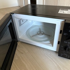 Haier電子レンジ黒　差し上げます。の画像