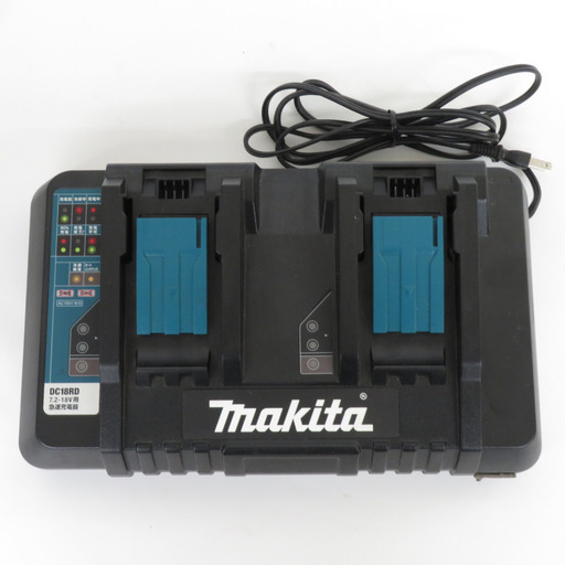makita マキタ 7.2～18V Ni-MH＆Li-ion対応 2口急速充電器 DC18RD JPADC18RD 中古 【工具専門店 テイクハンズ金沢野々市店】