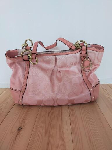 【美品】COACH トートバッグ B1376-F22527 ピンク