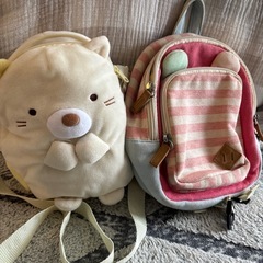 ミニリュック&すみっこ斜めがけバッグの画像