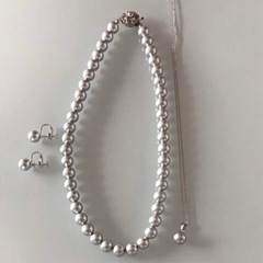 パール ネックレス イヤリングセット